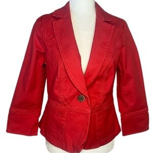 CAbi Women's Vibrant Red Blazer